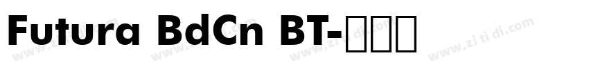 Futura BdCn BT字体转换